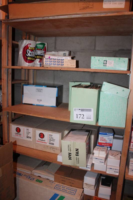 lot 172 image: Lot of (4) Shelves of Campbell WhiteCanary Bond Pads, Blank Computer Paper
