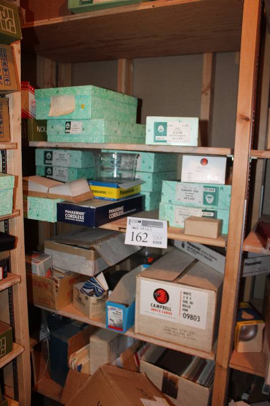 lot 162 image: Shelf Lot of Paper Products