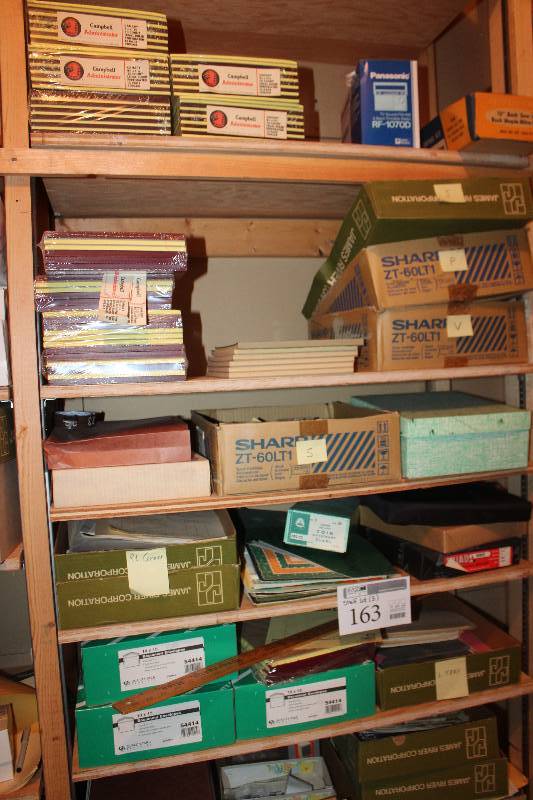 lot 163 image: Shelf Lot of Paper Products