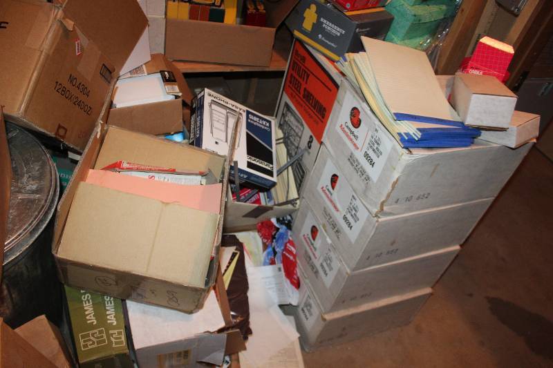 lot 160 image: Floor Lot of Office Supplies