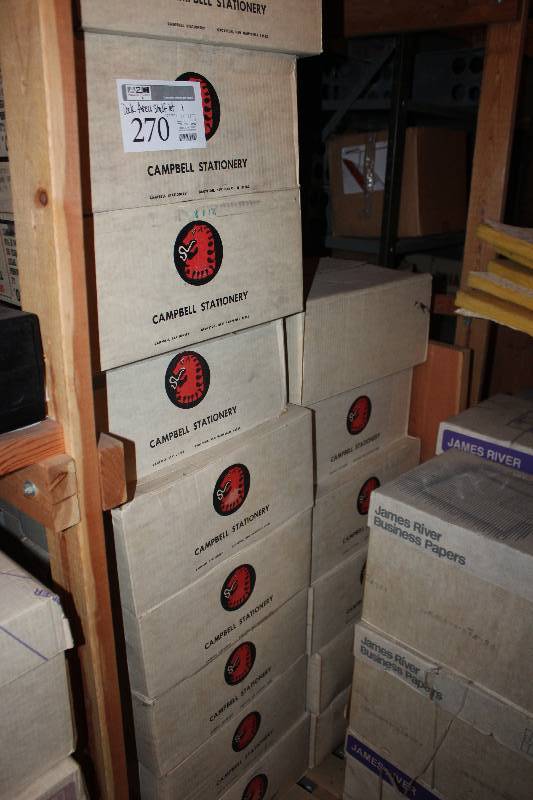 lot 270 image: Shelf Lot of (30) Boxes of Campbell Bond Pads