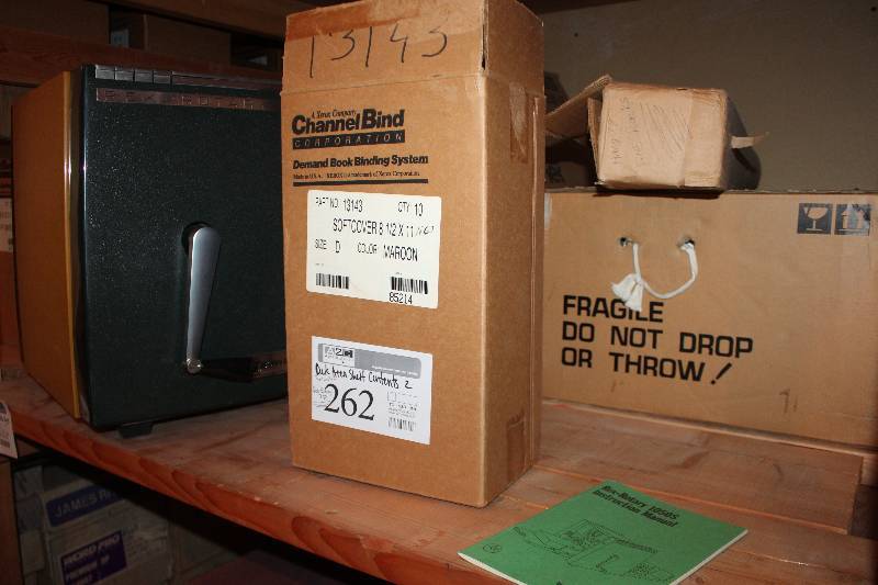 lot 262 image: Shelf Lot of Office Equipment