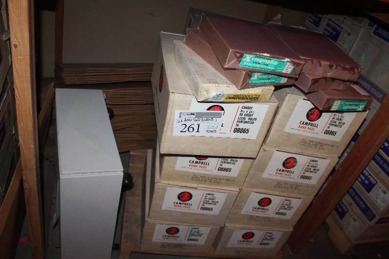 lot 261 image: Shelf Lot of (12) Boxes of Campbell Bond Pads