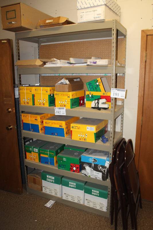 lot 191 image: 6-Shelf Metal Storage Rack