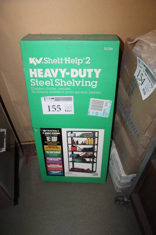 lot 155 image: SteelWorks Heavy Duty Steel Shelving