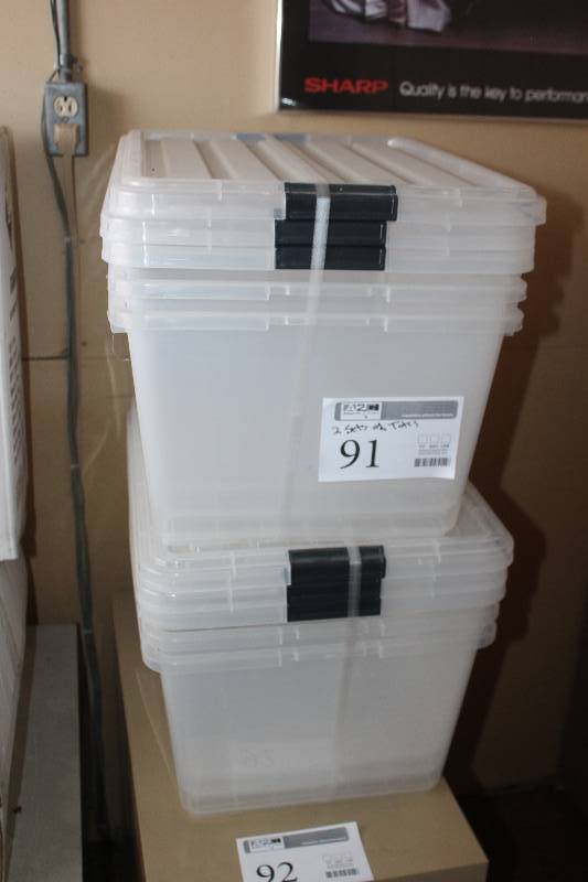 lot 91 image: Lot of (2) Sets of Totes
