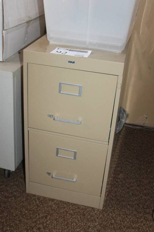 lot 92 image: Cole 2-Drawer File Cabinet