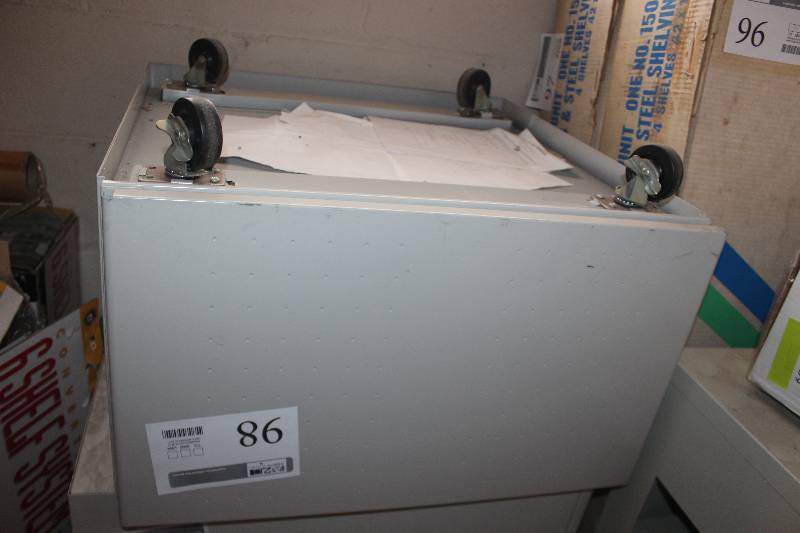 lot 98 image: Rolling Shredder Cabinet