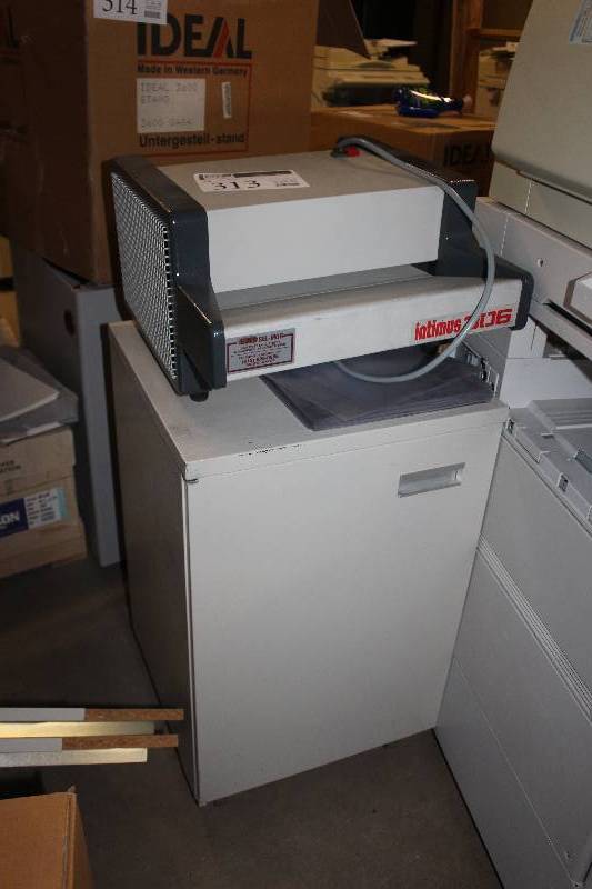 lot 313 image: Intimus 306 Shredder