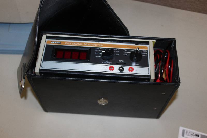 lot 132 image: BK Precision 3.5 Digit Digital Multimeter w Instruction Manual