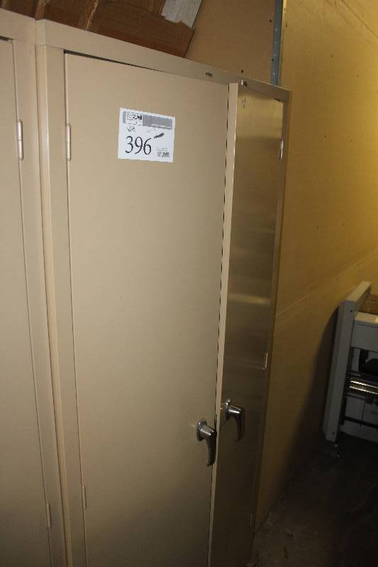 lot 396 image: Cole 2-Door 5-Shelf Metal Cabinet