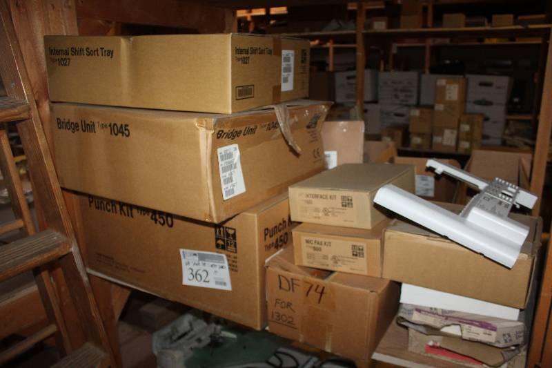 lot 362 image: Shelf Lot of Copier Parts