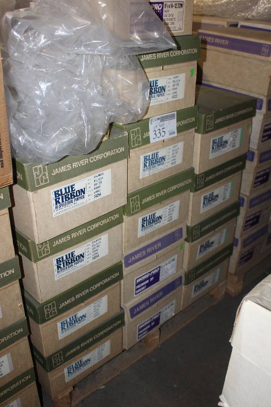 lot 335 image: Pallet Lot of (26) Cases of Blue Ribbon Hi-Speed Dual Purpose Xerographic Offset Paper