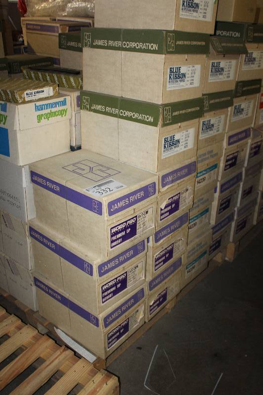 lot 332 image: Pallet Lot of (34) Cases of Word Pro, Blue Ribbon Paper