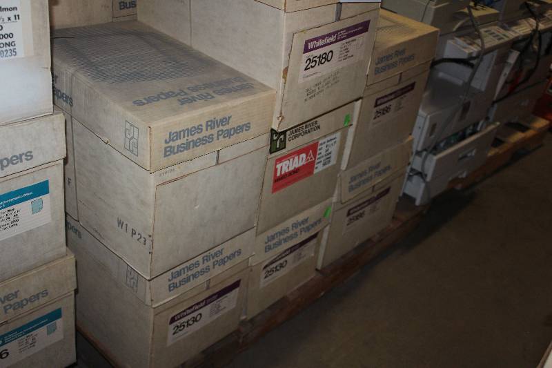 lot 323 image: Pallet Lot of (15) Cases of Whitefield Hi-Speed Dual Purpose Xerographic Offset 25% Cotton Paper