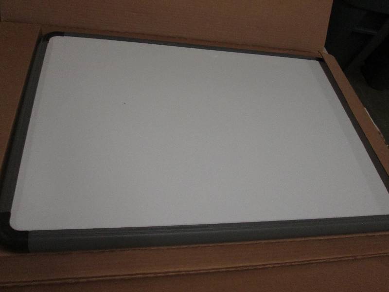 Grey Framed White Board with Hardwa...