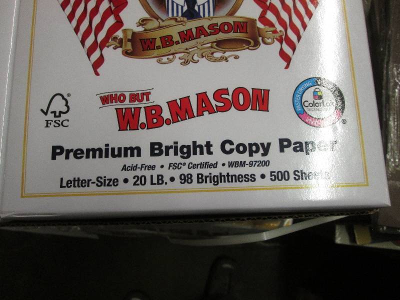 1 Case WB Mason Flagship Premium Br... | Cleaners, Office, Paper ...