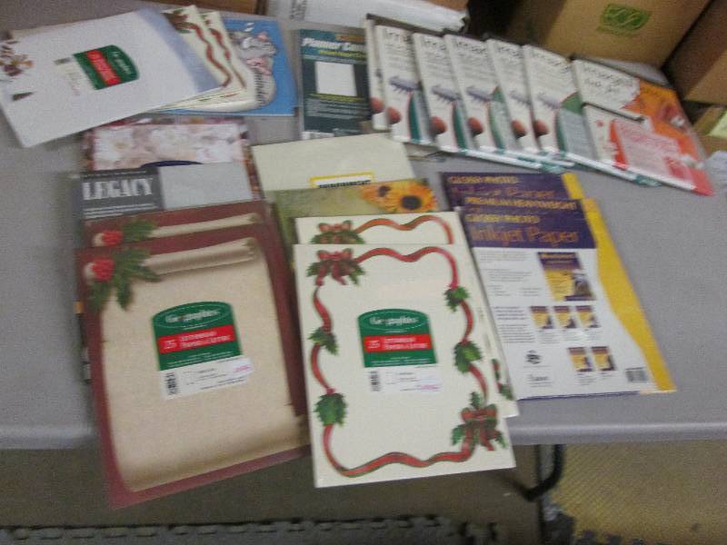 Large Lot of Specialty Paper Pks P...