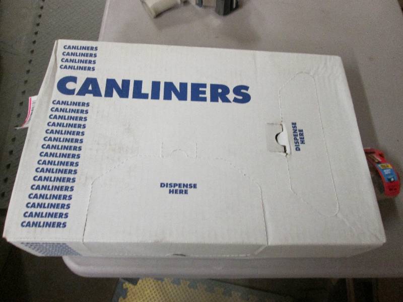 Box of 150 56 gallon black can lin...