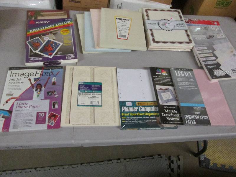 Large Lot of Specialty Paper Pks P...