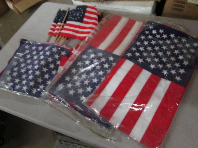 Lot of Assorted American Flags...