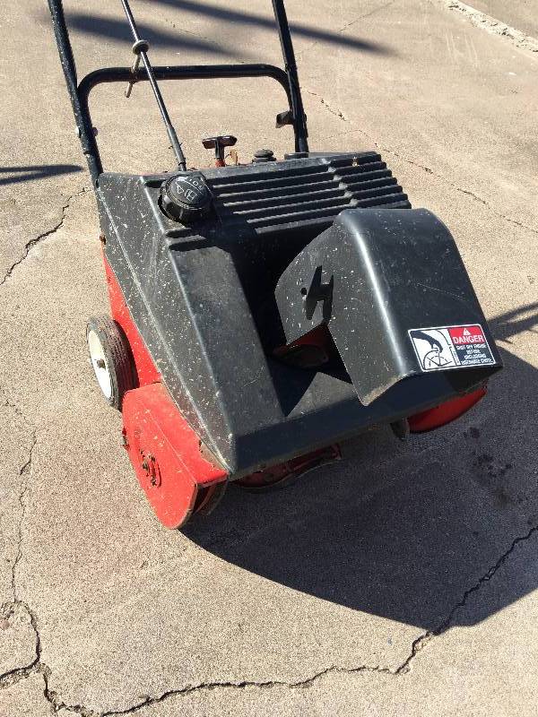 red & black snowblower