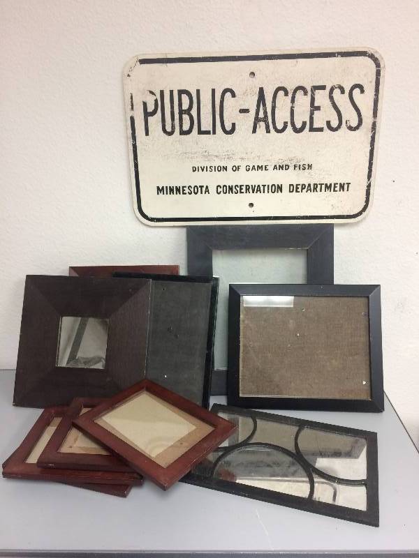 lot 31 image: Assorted Frames and Sign