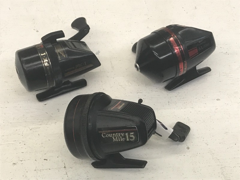 Lot Of (3) Assorted Spin-Cast Reels...