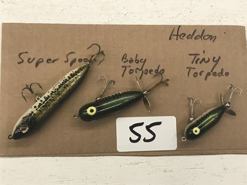 (3) Vintage Heddon Lures ...