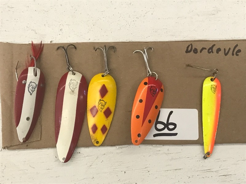 (5) Assorted Dare Devil Spoon Lures...