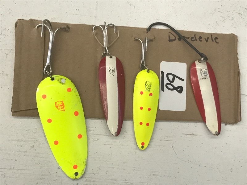 (4) Assorted Dare Devil Spoon Lures...