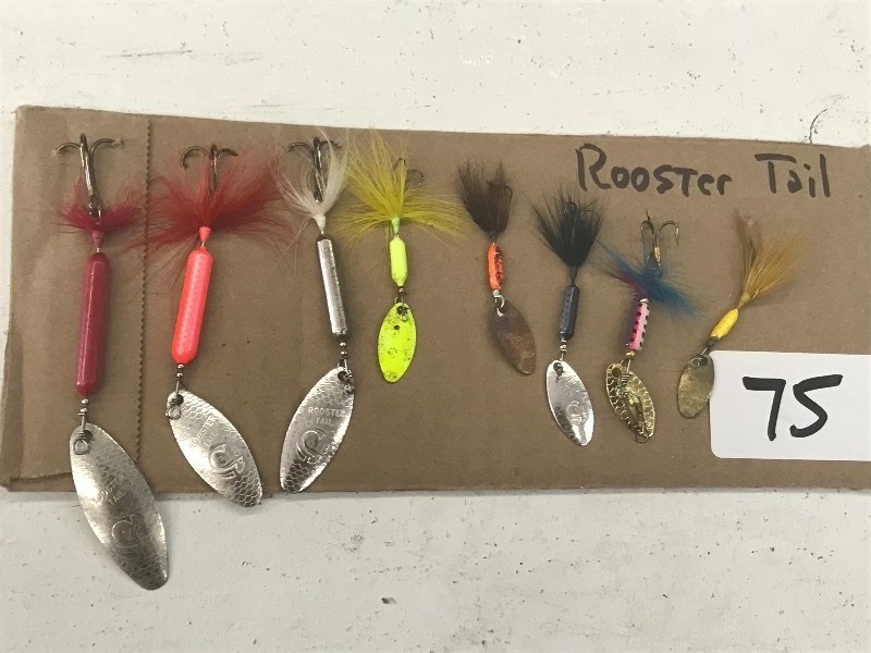 (8) Assorted Rooster Tail Spinner L...