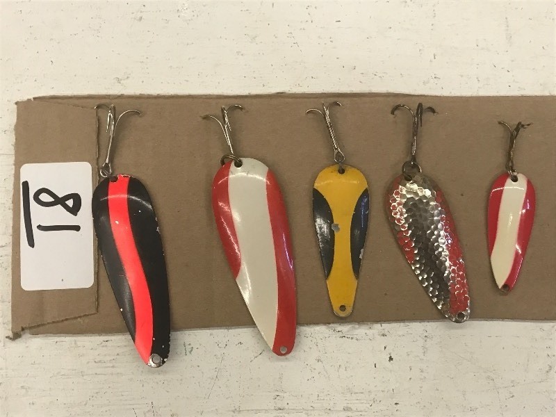 (5) Assorted Spoon Lures ...