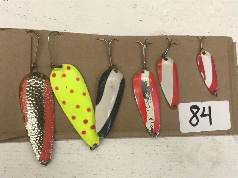 (6) Assorted Spoon Lures ...