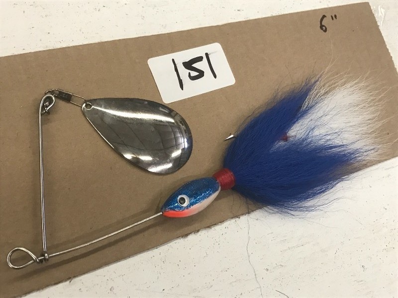 6 Unmarked Muskie Spinner Lure ...