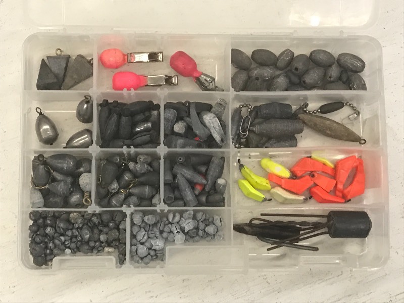 Plastic Tackle Tray Full Of Assorte...