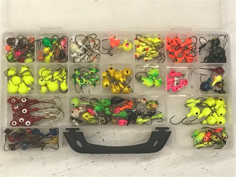 Plastic Tackle Tray Full Of Assorte...