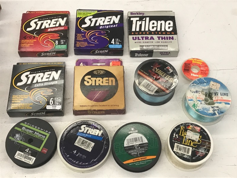 Flat Of Assorted Fishing Line ...