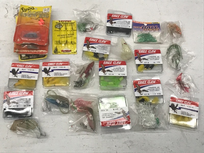 Flat Of Assorted New Jigs, Lures, ...