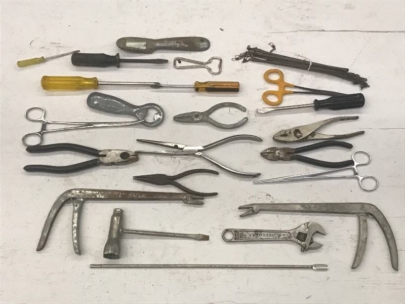 Flat Of Assorted Fishing Tools & Su...