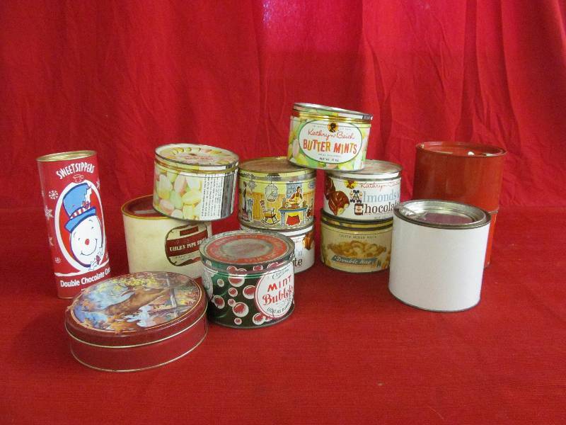 lot 120 image: vintage tins