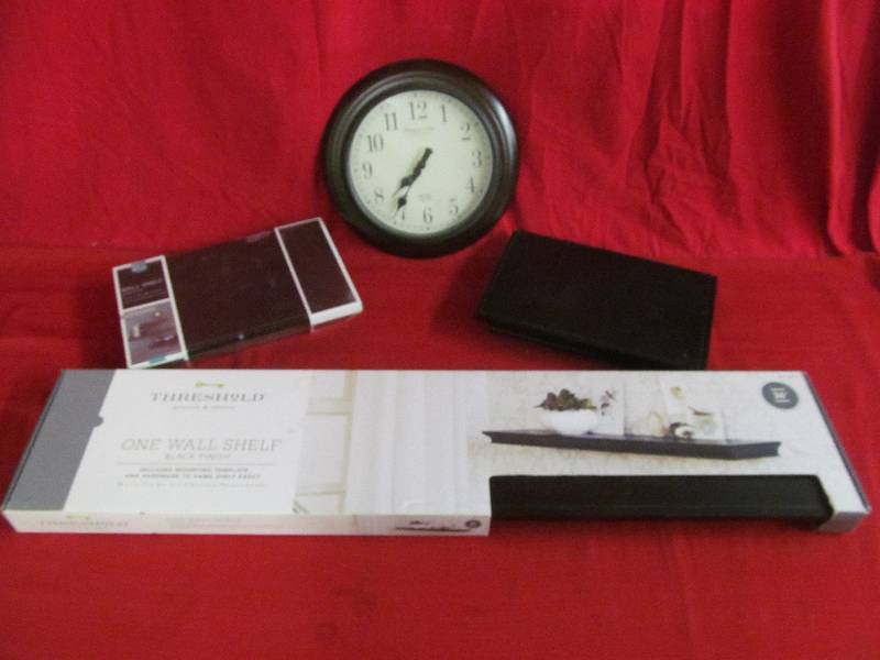 lot 149 image: wall ledges, clock