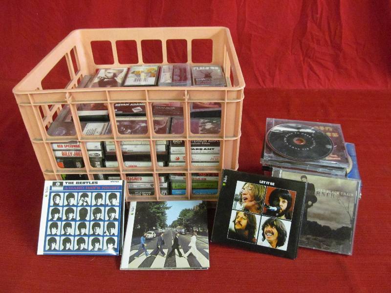 lot 167 image: cassetttees,cds