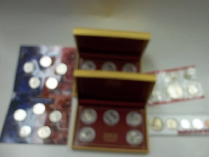 2 Proof Sets 1976  and 1979 and 4 Quarter sets 5 quarters in each set