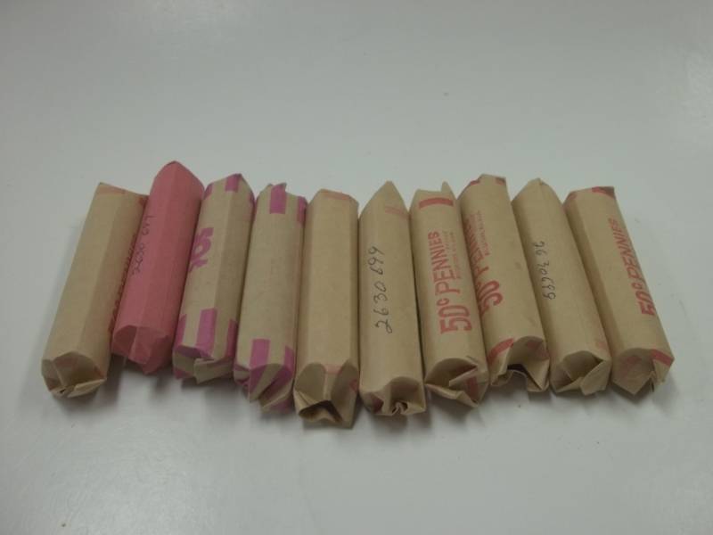 10 Rolls of Assorted Pennies