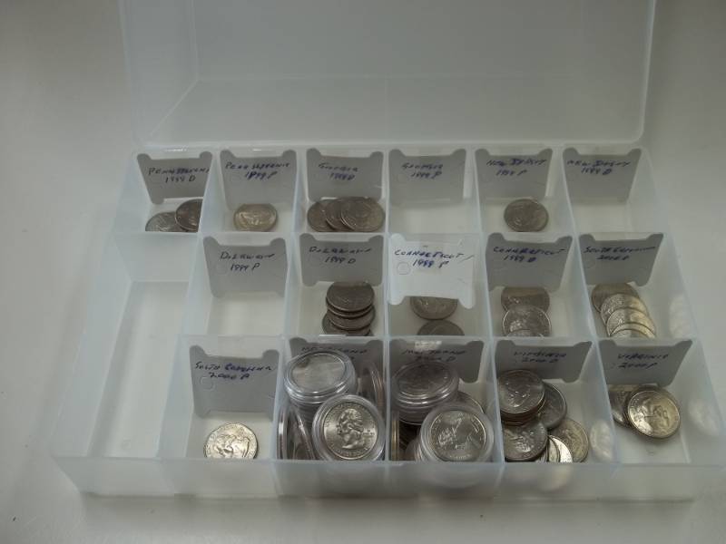 Assorted State Quarters with Case