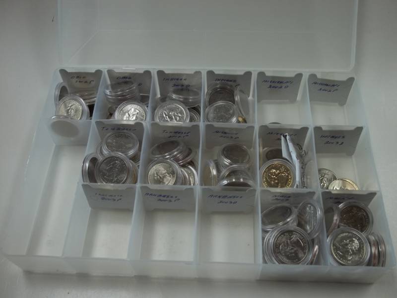 Assorted State Quarters with Case