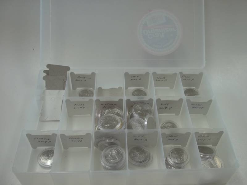 Assorted State Quarters with Case