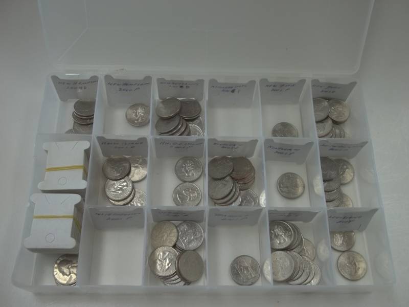 Assorted State Quarters with Case
