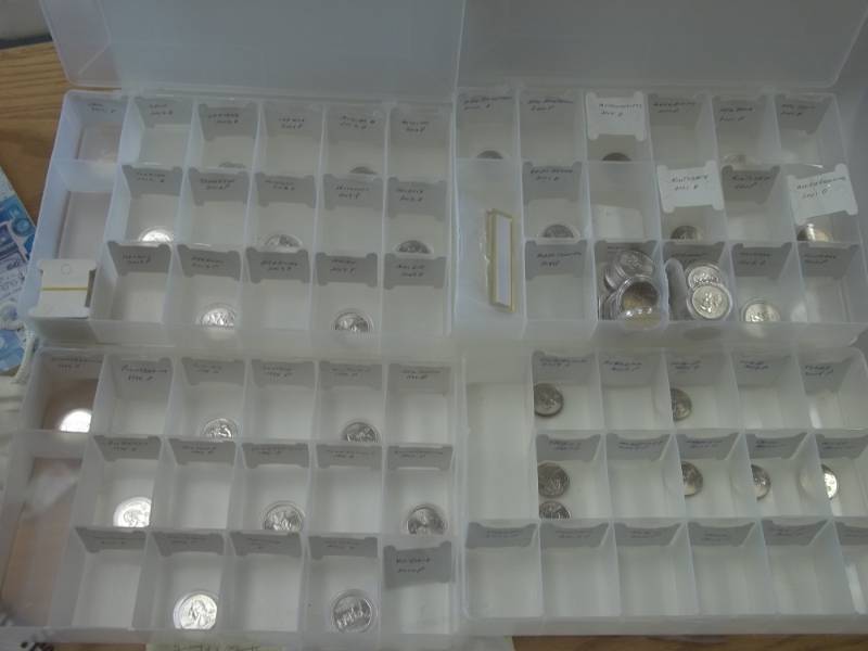 Assorted State Quarters with 4 Case